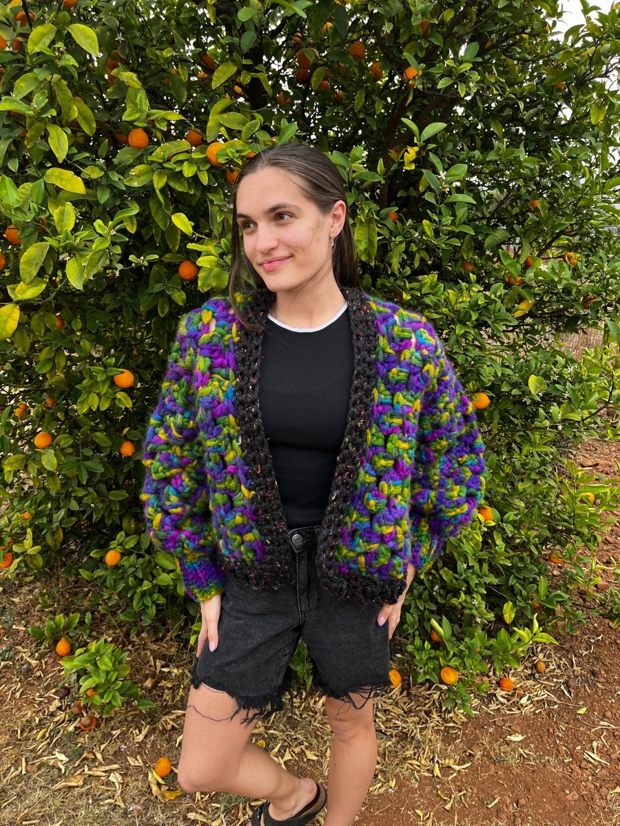 Chunky wool Cardigan/Jersey *customizable* - ChameleonCrotchet