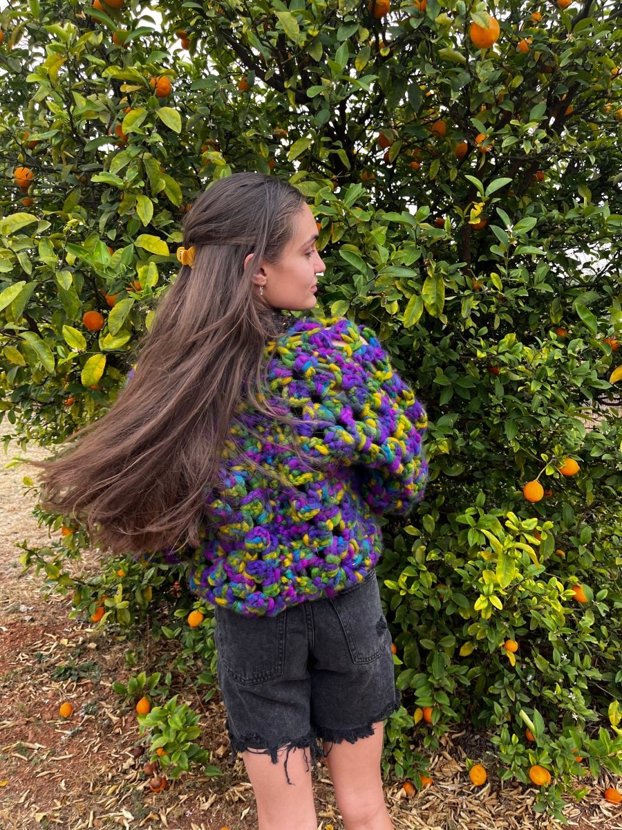 Chunky wool Cardigan/Jersey *customizable* - ChameleonCrotchet