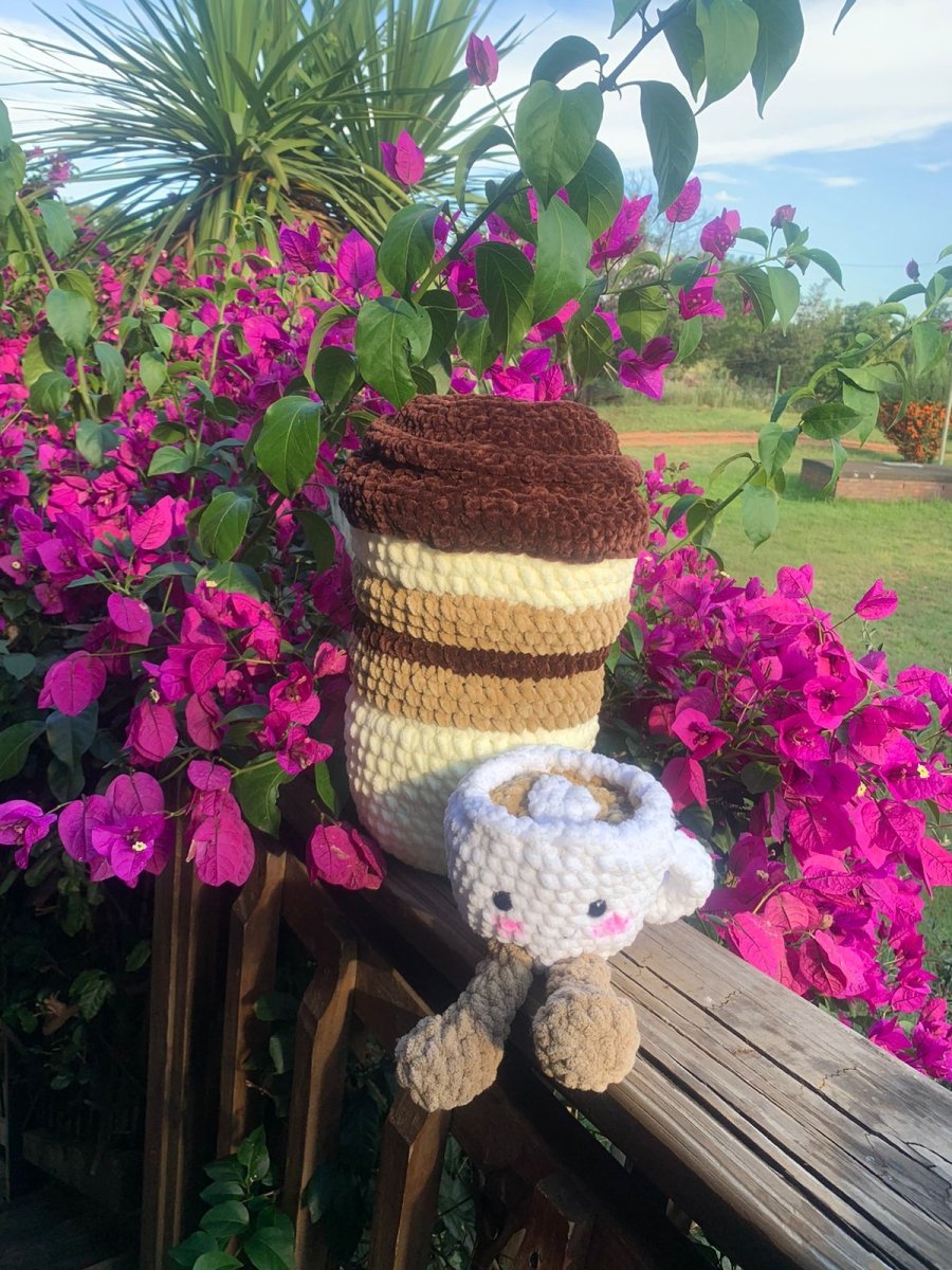 Coffee lovers plushies *Customizable* - ChameleonCrotchet