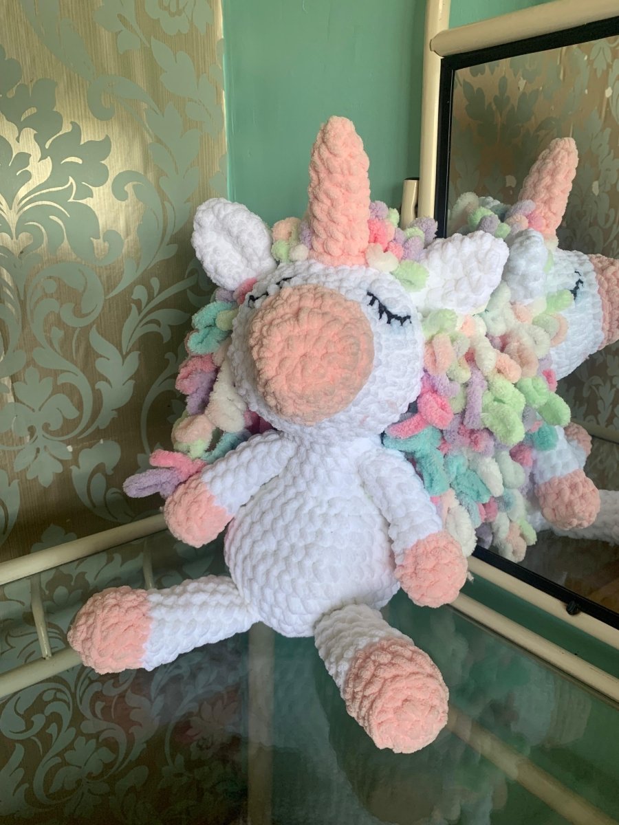 Magical unicorn plushie *customizable* - ChameleonCrotchet