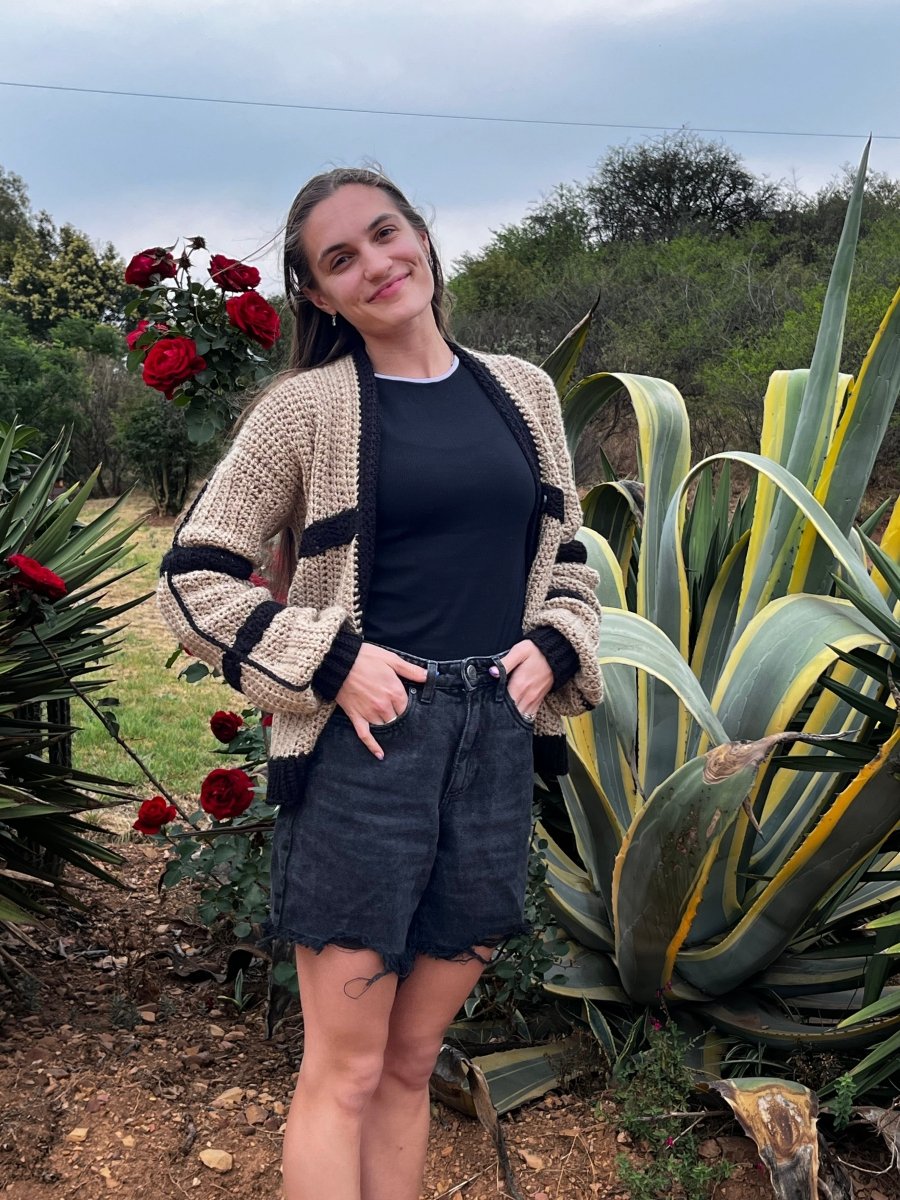 Minimalist crochet cardigan*customisable* - ChameleonCrotchet