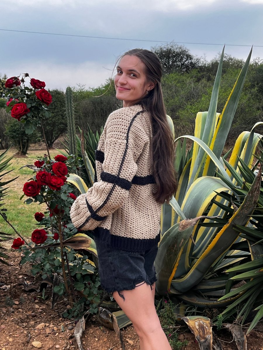 Minimalist crochet cardigan*customisable* - ChameleonCrotchet