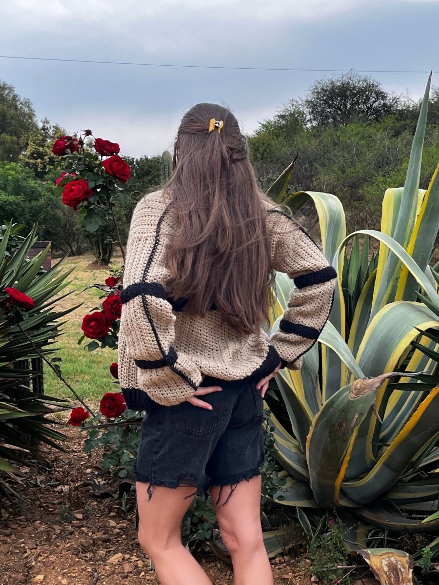 Minimalist crochet cardigan*customisable* - ChameleonCrotchet