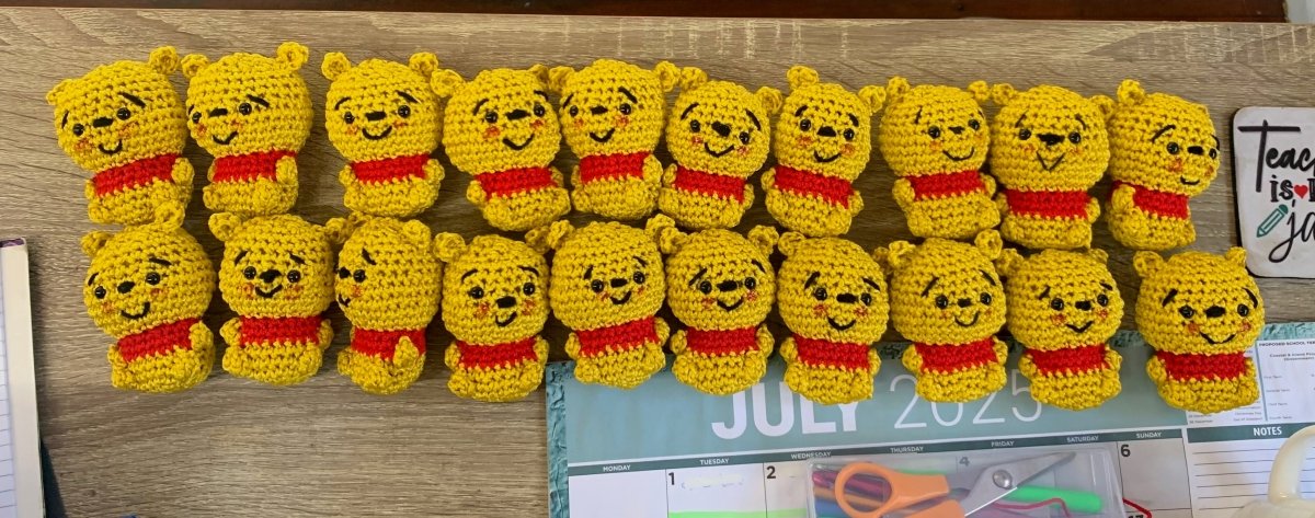 Winnie the Pooh Crochet Bear – Handmade with Cotton Yarn - ChameleonCrotchet